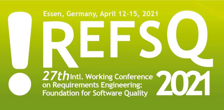 REFSQ 2021 Conference Logo