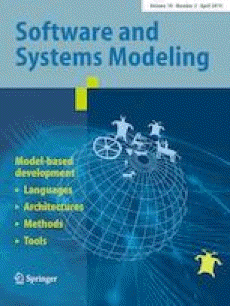 Cover of Software and Systems Modeling Journal